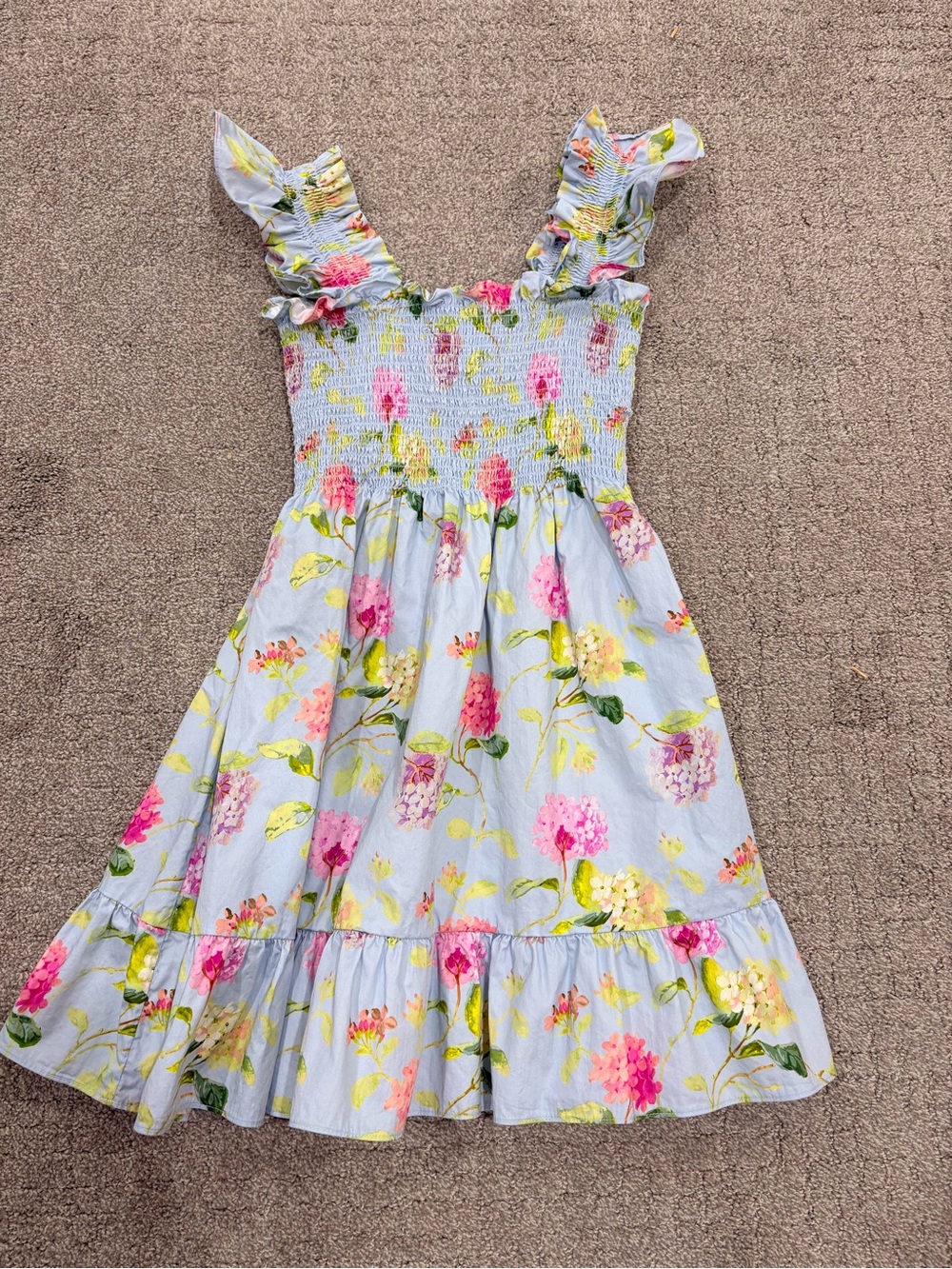 Hill House Elizabeth Mini Nap Dress in Hydrangea Chintz - XS - Picture 5 of 6